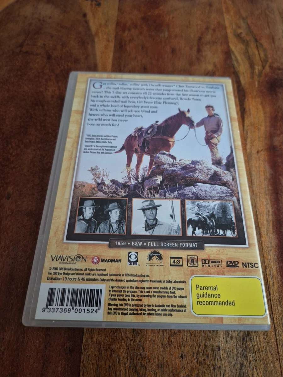 Rawhide Season 1 First - Clint Eastwood - DVD - Region 4 Australia 