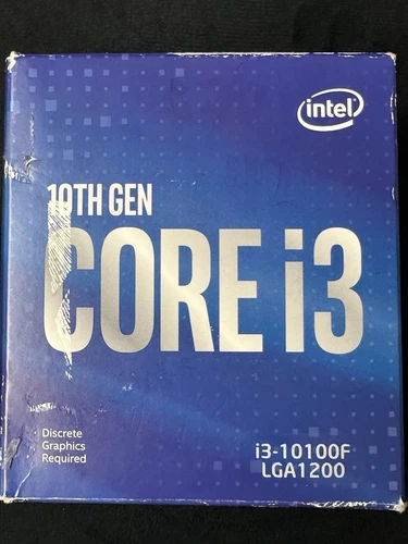 Intel Core i3-10100F 4-Core Comet Lake 3.6GHz 8GT/s 6MB LGA 1200 BX8070110100F