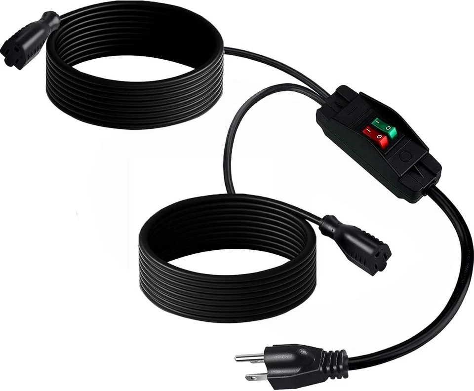 Flexible 15 Ft Outdoor Extension Cord with Switch - Image 3 of 4
