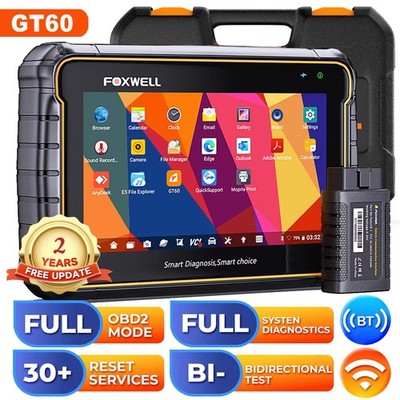 FOXWELL GT60 BT All System Bidirectional Car OBD2 Diagnostic Scanner Oil Reset