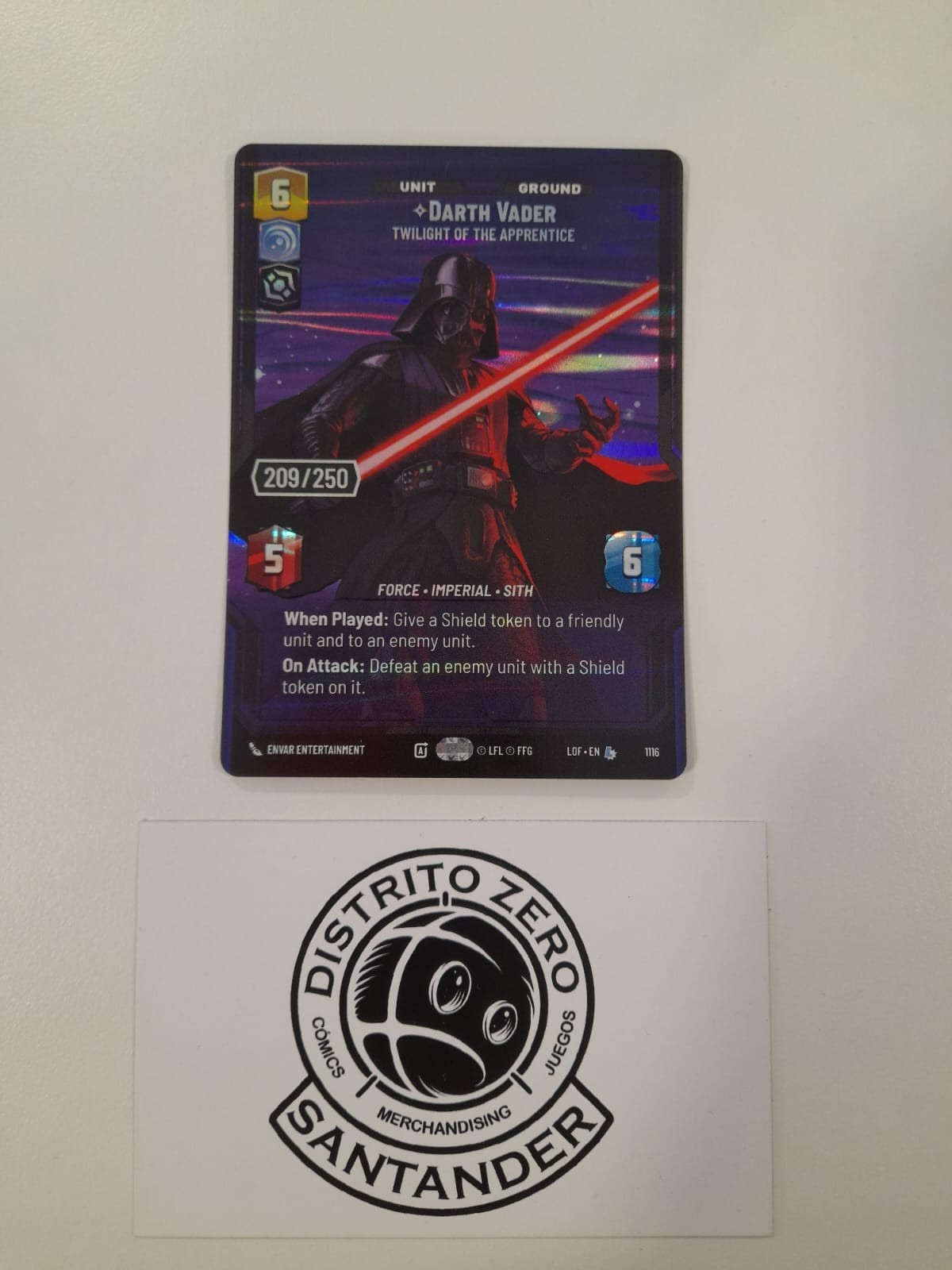 SWU Darth Vader - Twilight of the Apprentice (Serialized) - Legends of the Force