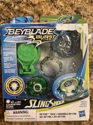Beyblade Burst Turbo FORNEUS F4 Shark Launcher Riptide Blast Set Hasbro