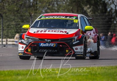 BTCC #19 Max Buxton Toyota Corolla GR Sport Donington Park April 2026 A3 Print