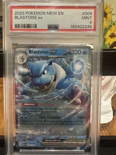 Blastoise ex graded PSA 9 for sale on eBay