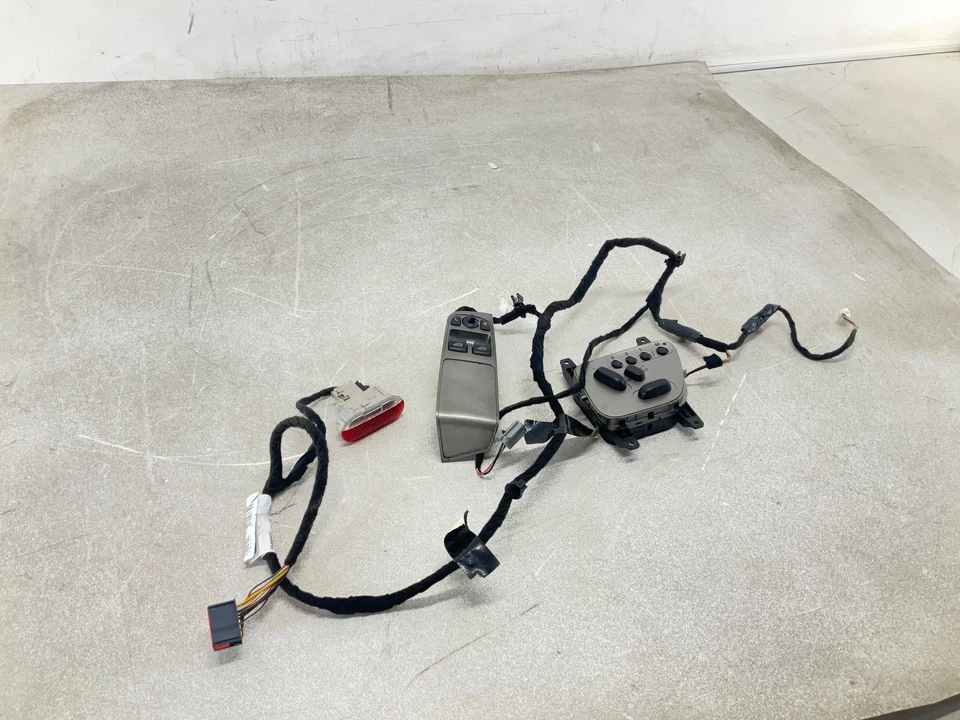 07 2007 Jaguar XK Front Left Seat Memory Door Master Switch w/ Wiring Harness - Image 4 of 4