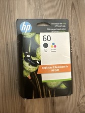 Genuine HP 60 Black - Tri-Color N9H63FN Combo-pack Ink Cartridge Exp 09/2024