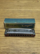 The American Ace Vtg Hohner-Panarmonic Harmonica + Box in C Made In Ireland