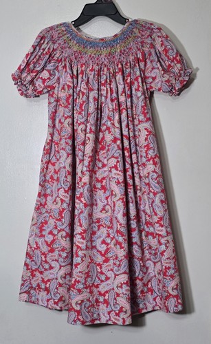 Royal Child Smocked Paisley Print Dress Size 5
