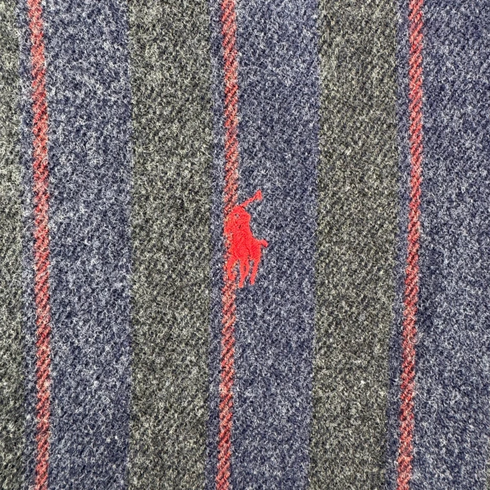 Camisa Polo Ralph Lauren Lowell Deportiva Hombre Mediana Lana Acrílico Rayas Abotonada Foto 4 de 4