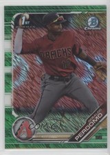 2019 Bowman Chrome Prospects Green Shimmer Refractor 56/99 Geraldo Perdomo 03uf