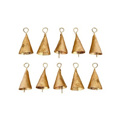 10 Stück Vintage Hängeglocken Weihnachtsdeko Glocken für Wohndeko, 4689