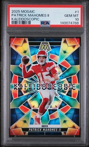 2025 Panini Mosaic Kaleidoscopic Patrick Mahomes Ii 1 PSA 10
