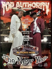 8.5x11 OG Rap Promo Ad Poster Top Authority Uncut Flint MI Detroit New Year 1997