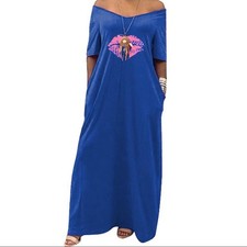 Showa Off Shoulder Maxi Dress (Large)