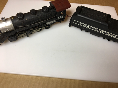 #ad Tyco Chattanooga Steam Locomotive amp; Tender 1261 PARTS See Notes HO Scale $18.95