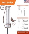 Charming 7-Inch Rain Gauge with Bird Design - Perfect for Garden Aesthetics