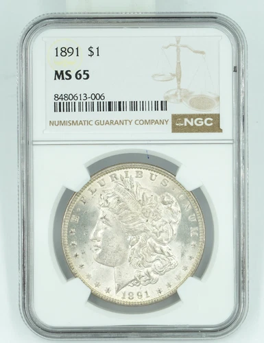 1891 NGC MS65 Morgan Silver Dollar