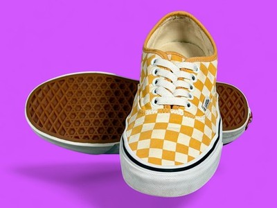 Vans Off The Wall Checkerboard Unisex Yellow White Men s 6.5 Women s 8