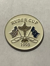 1995 Ryder Cup 1" Coin Style Golf Marker - Oak Hill Country Club - A Beauty!