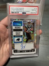2023 Panini Contenders - Jonathan Mingo #119 Cracked Ice Ticket Auto  /23
