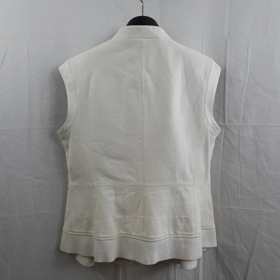Worth Womens Vest 4 Ivory Oversize Minimalist Quiet Luxury Elevated Luxe - Image 4 of 4