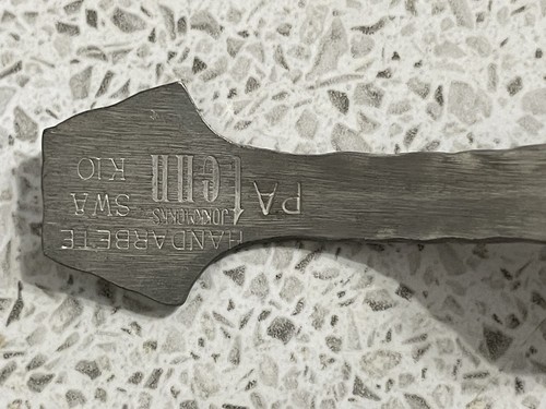 SAMI MADE JOKKMOKKS TENN (SWA) PEWTER KUKSA / KASA CUP & SPOON c1960's SWEDEN - Picture 8 of 8