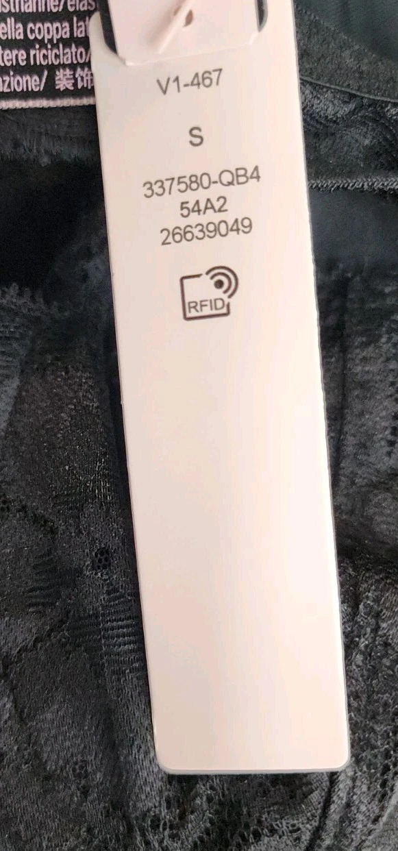 UNDERCOVER Abito donna Victoria's Secret taglia small nero mini pizzo floreale slip