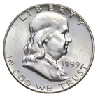 1959 P Franklin Half Dollar 90% Silver BU