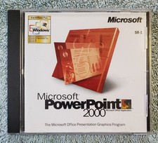 Microsoft POWERPOINT 2000 Upgrade Presentation Graphics Program Product Key Inc