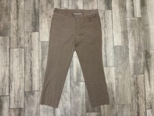 Jack Victor Pants Men's 36x30 Brown Sage Wool Blend Made in Italy Classic Dress