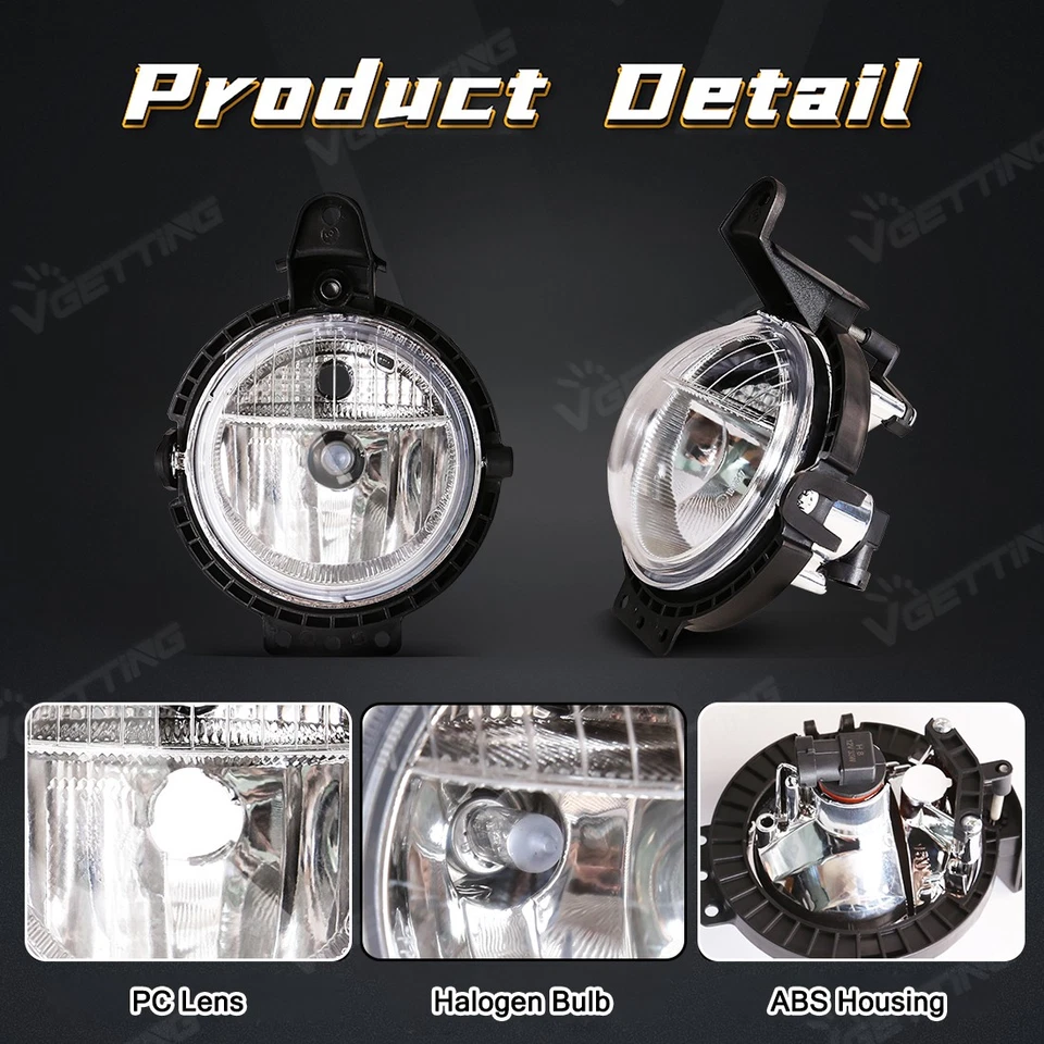 Прозрачные передние противотуманные фары с дневными ходовыми огнями подходят для BMW Mini Cooper R55 R56 R57 R58 2007-2015 - Изображение 2 из 4