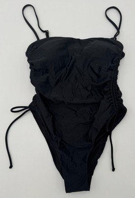 Womans S (4-6) Swimsuit NO BOUNDARIES BLACK NWOT