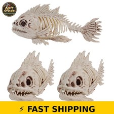 NEROSUN Halloween Fish Skeletons Decorations - 3 Pack