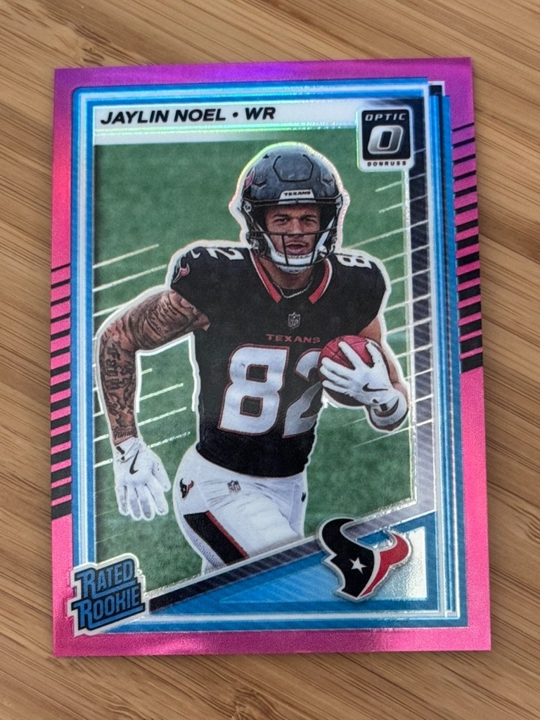 Jaylin Noel 2025 Panini Donruss Optic - Rated Rookie Pink Prizm #241