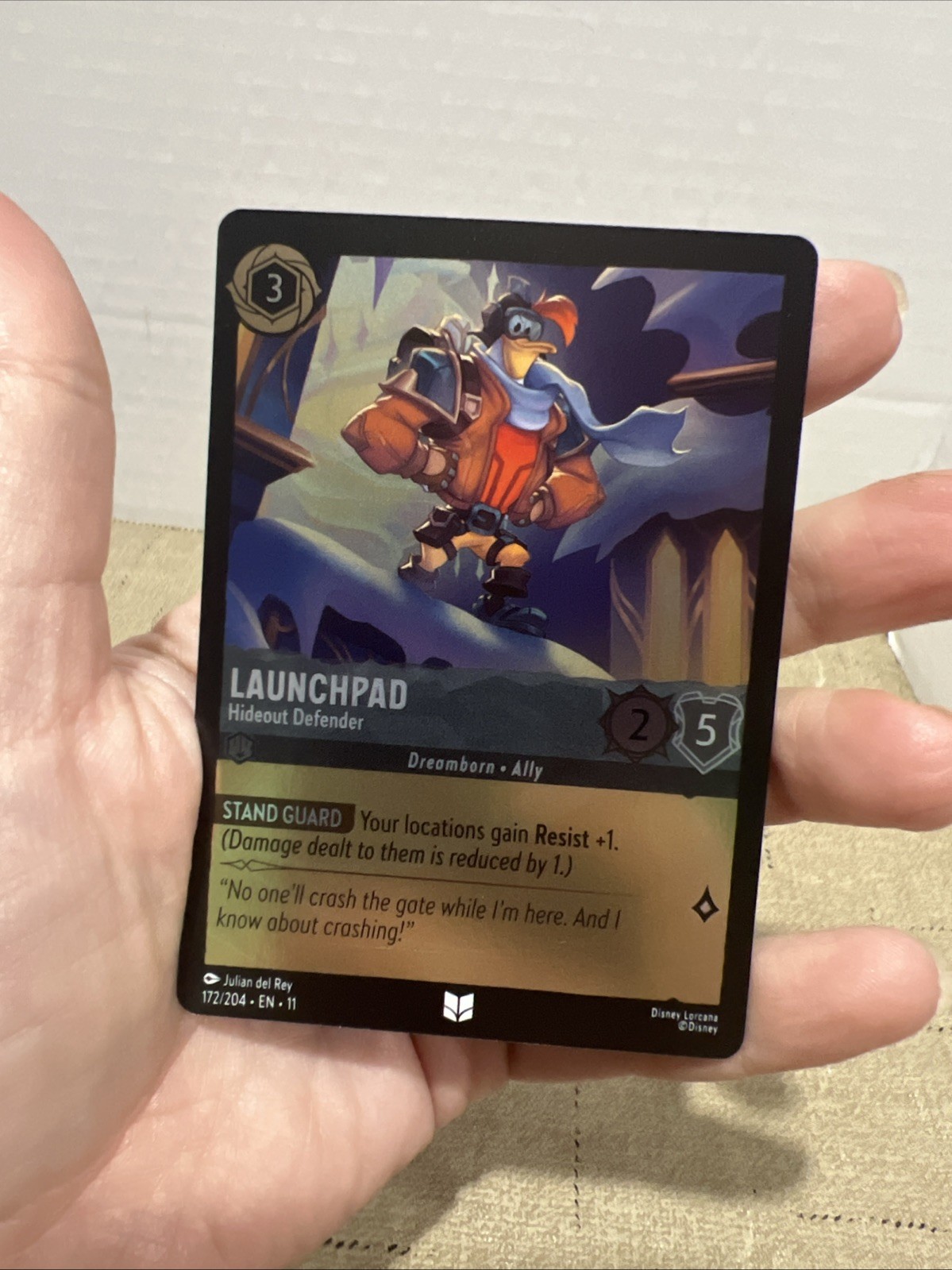 Winterspell #172/204 Launchpad Cold Foil Disney Lorcana Uncommon Duck Tales