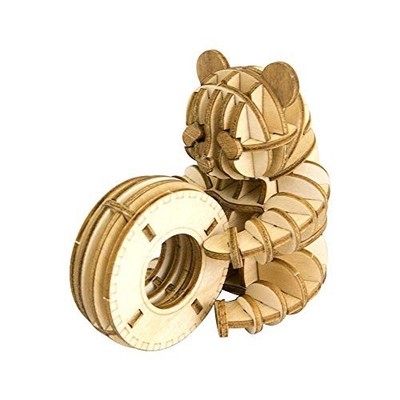 Holz 3D Puzzle Holzkunst ki-gu-mi Baby Panda spielen NEU