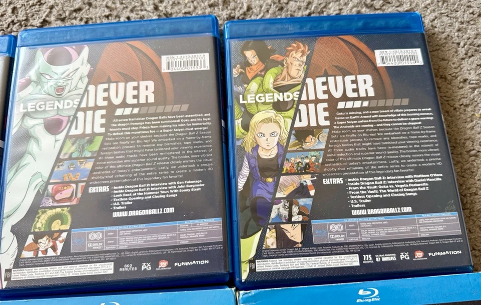 Dragon Ball Z Complete Blu Ray Set All 9 Seasons (season 6 Is Unopened) - Image 2 of 4