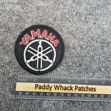 Vintage Yamaha Motorcycle Patch Black 80s Y5a