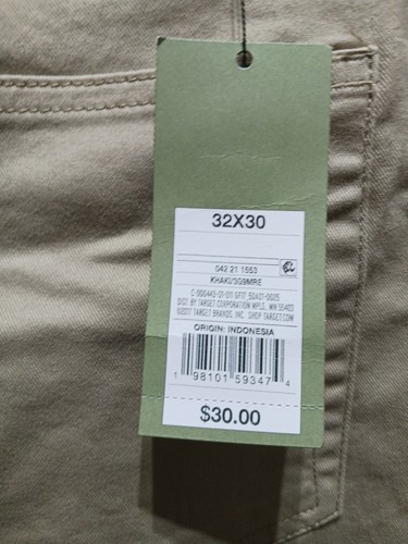 Goodfellow Mens Pants Size 32 X 30 Khaki Straight Pockets Stretch - Picture 17 of 24