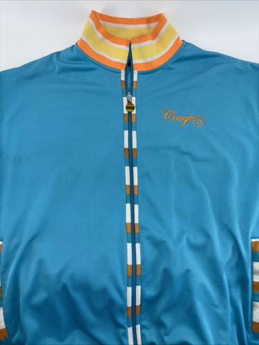 Coogi Colorful 3XL Track Jacket Blue Full Zipper Design XXXL - Picture 1 of 13