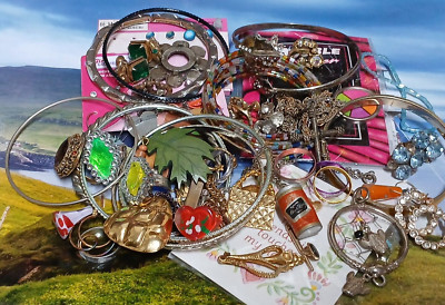 Jewelry Vintage/moderen Large Lot Craft and Wearable - Over One Full Pound