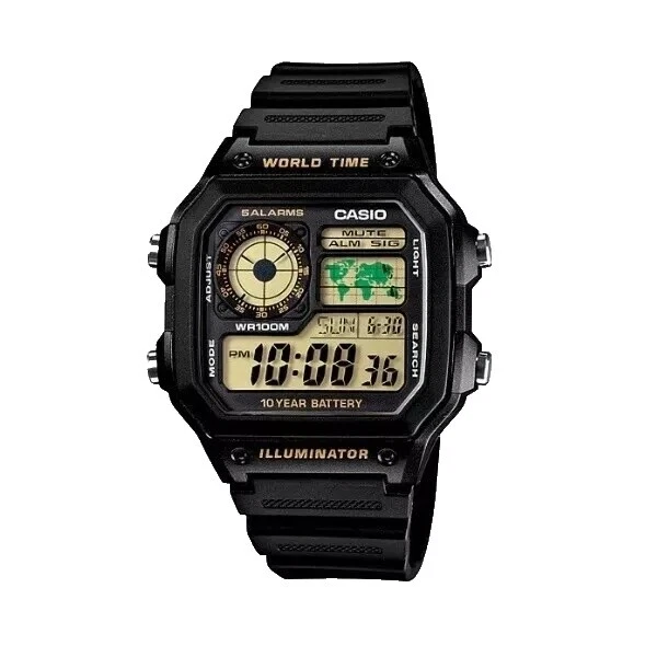 Relojes DE pulsera Casio con hora mundial y Garantía del fabricante 10 años