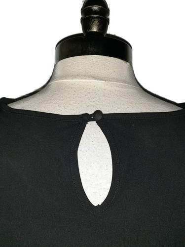 INC International Concepts Plus Size 2X Shift Dress Black Sparkles Long Sleeve - Picture 4 of 6