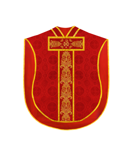 Liturgisches Borromäisches Messgewand Gewand mit Goldstickerei - Bild 24 von 24