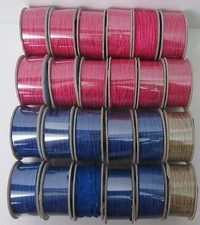 Jute Rope Lot Natural Pink Navy 60 Feet 18.28m Each