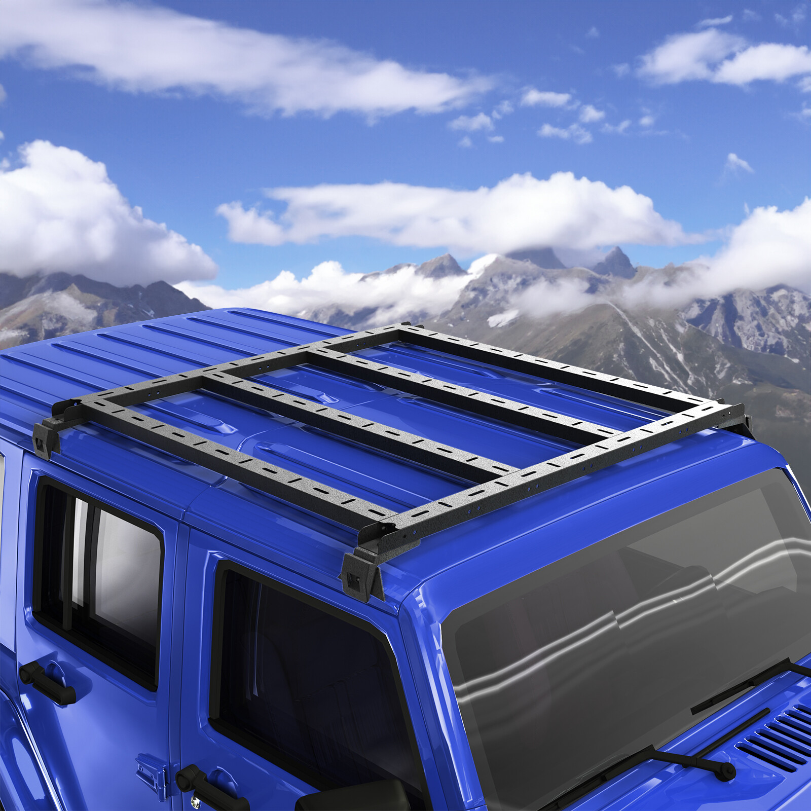 Strong Roof Rack Top Cargo Basket Carrier for Jeep Wrangler JK JL 2007