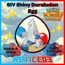 Duraludon ✨ SHINY 6IV EGG ✨ Pokemon Scarlet & Violet ✨ INDIGO DISK DLC ✨