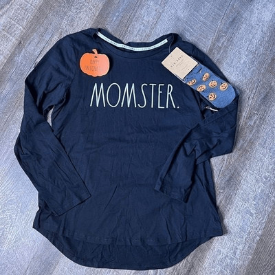 Rae Dunn Momster Long Sleeve Tee-Large