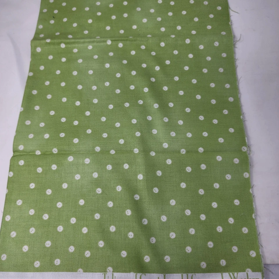 Green Button Tidings of Great Joy J. Wecker 1/2 Yard Quilting Treasures Fabric - Image 3 of 4