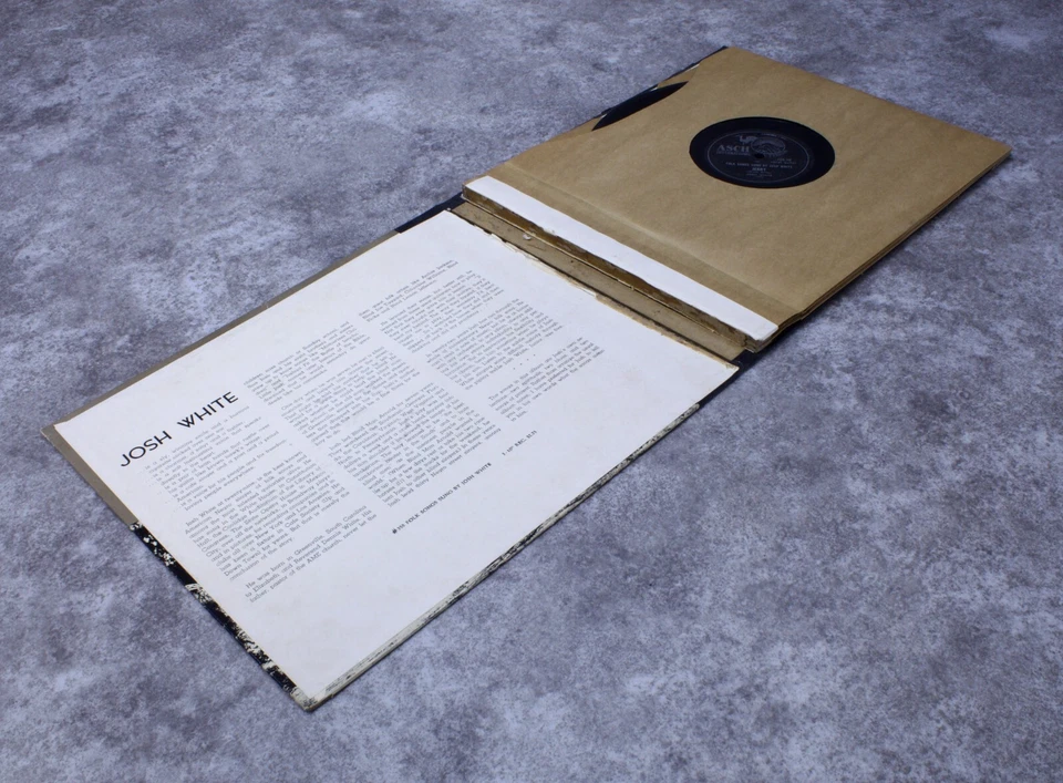 Folk Songs Sung by Josh White 78rpm 3x10” Set Asch Records - Image 3 of 4